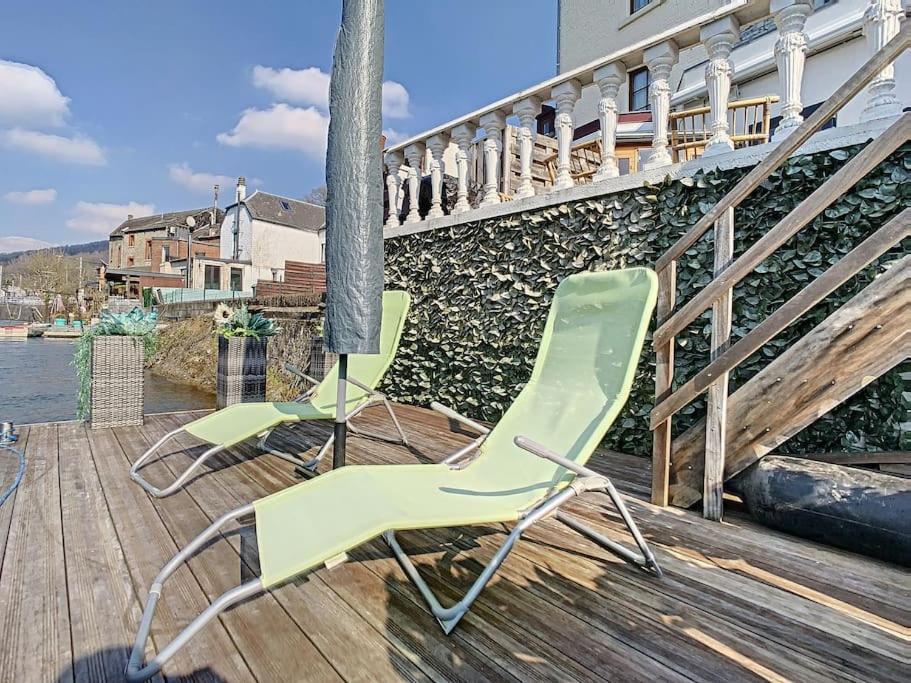 Vue Sur Meuse Avec Jacuzzi Et Sauna Exterieur. Yvoir Εξωτερικό φωτογραφία