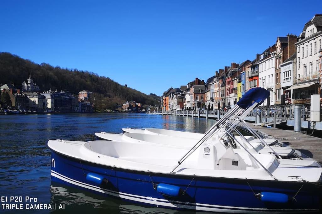 Vue Sur Meuse Avec Jacuzzi Et Sauna Exterieur. Yvoir Εξωτερικό φωτογραφία